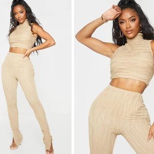 PrettyLittleThing Shape Stone Textured Rib Set
